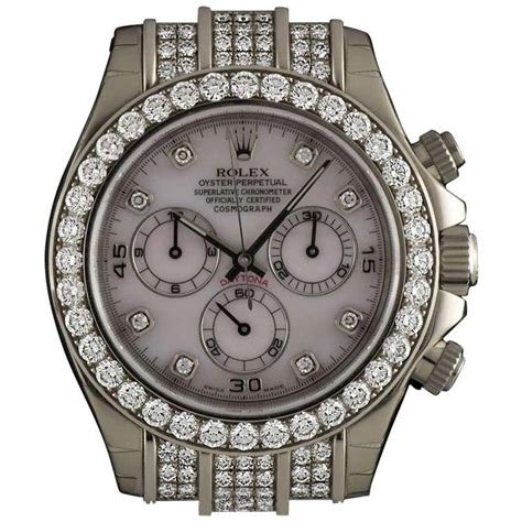 rolex mother of pearl daytona|rolex daytona diamond bezel.